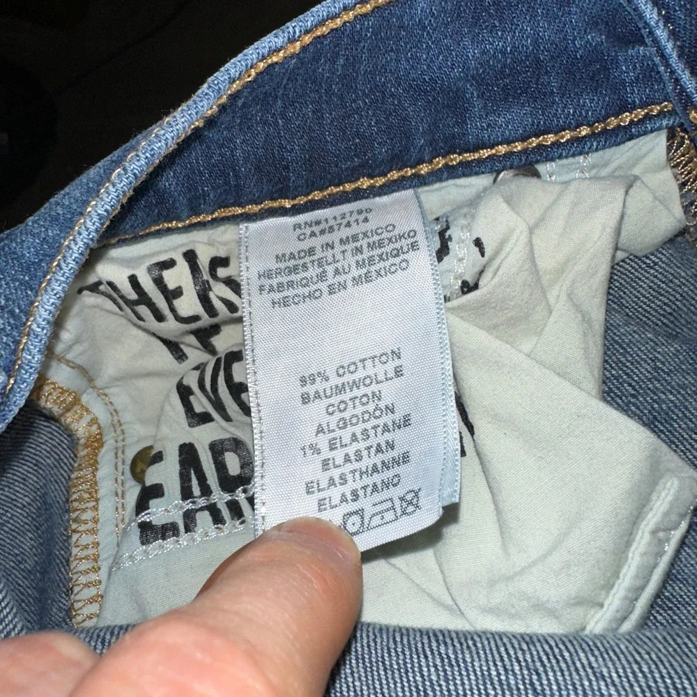True Religion Cameron Slim Boyfriend Jeans Womens Medium Wash Denim Fits 28x27